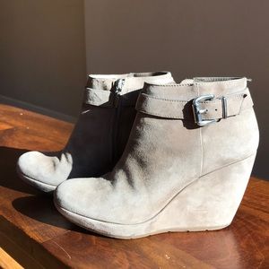 Geox Tan Suede Wedges 7.5